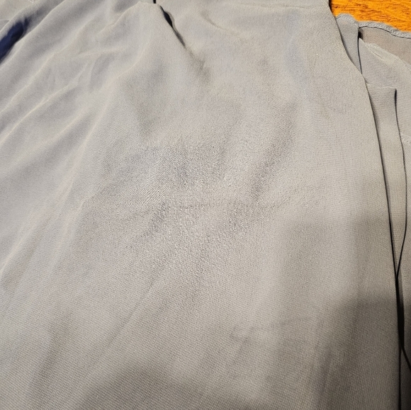 Chico's Blue Ruffle Midi Dress Women's Size 1 - Picture 9 of 10